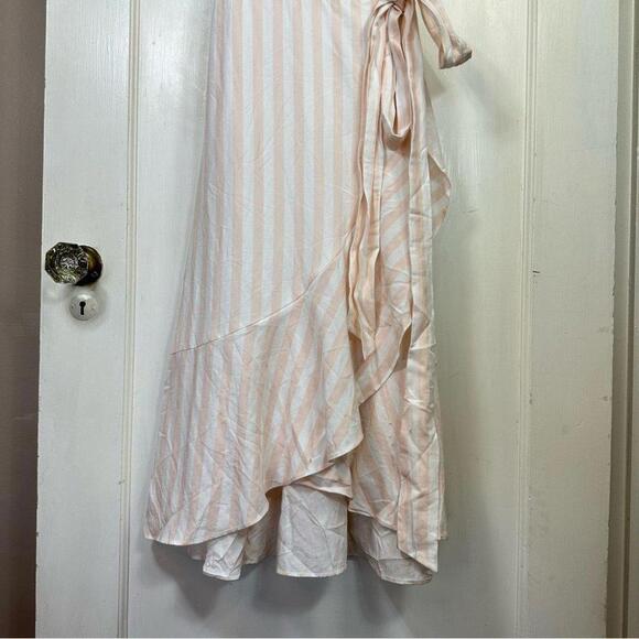 Rachel Parcell Ruffle Wrap Striped  Dress - XS - Picture 11 of 12